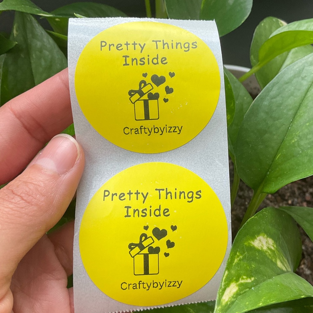 100 Thank You Stickers Pretty Things Inside